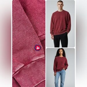 NEW American Giant Unisex Mineral Wash Vintage Crewneck Russet Sweatshirt XL